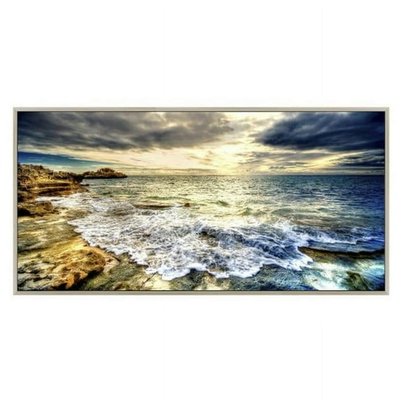 Yosemite Home Decor "Tidal Motion" Glass/Wood Photographic Art in Multi-Color
