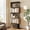 Brown, variant on Housolution 6 Tier Geometric Bookshelf, S-Shaped Freestanding Open Display Bookcase, Corner Room Divider Storage Shelf for Living Room Bedroom Home Office, Brown