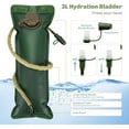 thumbnail image 5 of Gowoo Hydration 3L Tactical Hydration Backpack with Water Bladder Leak-Proof Military Daypack for Hiking, Running, Cycling, Camping, Hunting, Walking, Outdoor; Green Camo, 5 of 6