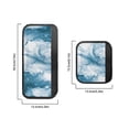 thumbnail image 5 of Xoenoiee Refrigerator Door Handle Wraps Kitchen Appliance Handle Covers Protector for Fridge Microwave Dishwasher Washable Anti-static Home Decors, Blue White Marble, 5 of 5