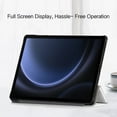 thumbnail image 4 of Étui pour Samsung Galaxy Tab S9 FE 10.9 Pouces 2023 SM-X510 SM-X516B X516 Support Rabattable pour Tab S9 FE Plus Tablette Étui Intelligent Bleu Foncé Tab S9 FE Plus 12.4, 4 of 6