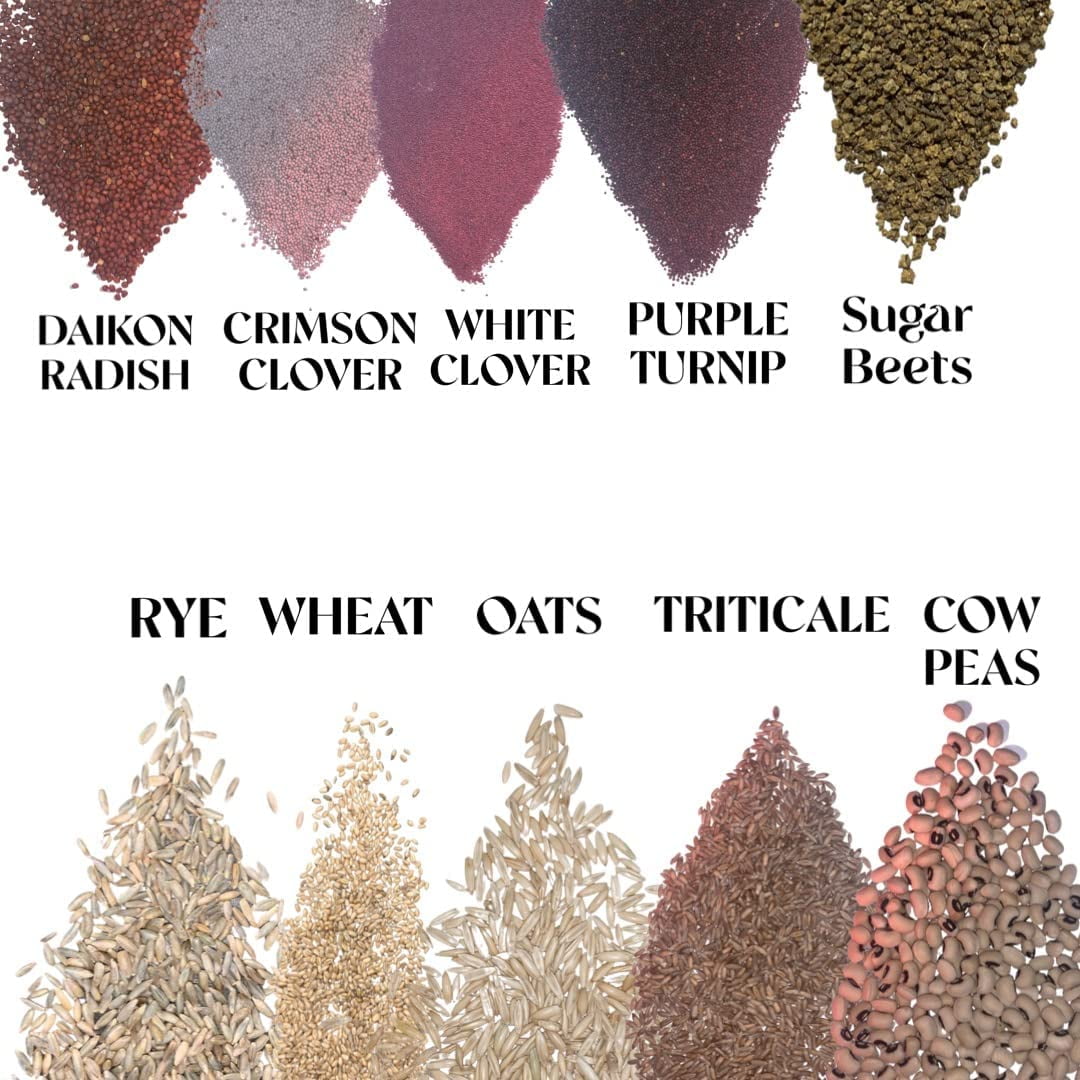 Dinner Getter Whitetail Deer Food Plot Seeds for Planting - 10 Way Mix - 8 Pounds of Seeds