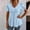 Light Blue, variant on New Summer Arrivals Olyvenn Womens Eyelet Embroidery Tops Summer Short Sleeve V Neck Tunic Tops Dressy Casual Cute Petal Sleeve Babydoll Tops White S