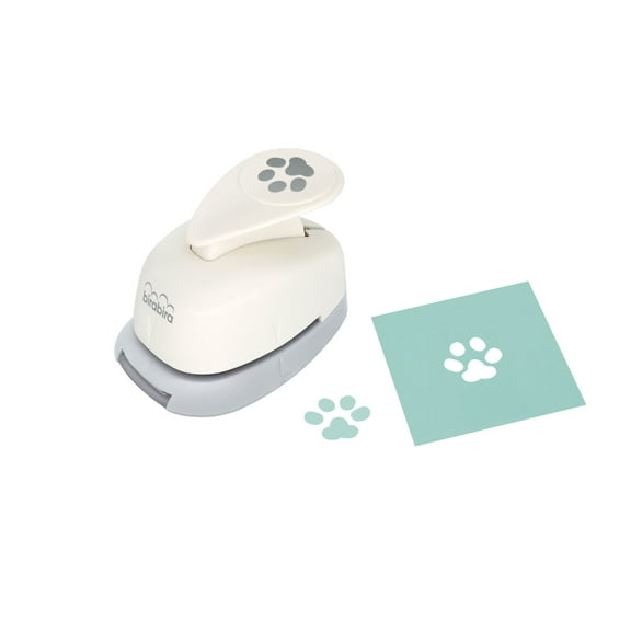 Bira 5/8 inch Paw Shape Lever Action Craft Punch for Paper Crafting Scrapbooking Cards Arts