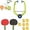 B-1PC, variant on Door Ping Pong Game,Table Tennis Set, Door Pong Game for Kids with Racket and Balls,Adjustable Doorway Game Pingpong Trainer,Portable Foldable Hanging Door Table Tennis Trainer Set