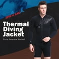 thumbnail image 3 of Traje de sexo masculino Simple Professional Largo corto Ropa de buceo confiable Ropa de natación a prueba de frío Hombres Traje mojado para piscina de playa con S kenally OD003696-01, 3 of 7