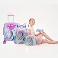 thumbnail image 2 of Mermaild Kids Luggage Sets for Girls with Wheels,Pink Carry on Suitcases with Wheels for Toddlers Travel Essentials Set Of 5 Luggage Sets Travel Pillow Backpack, 2 of 6
