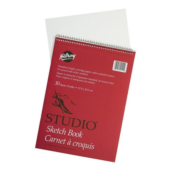 Hilroy Studio 9x12 sketchbook 30ct, Sketch Book