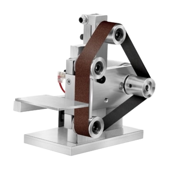 Mini Electric Belt Sander, Multifunctional Desktop Grinder for DIY Polishing Sand Mill Grinding Cutter Edges Sharpener