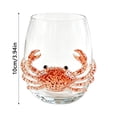 thumbnail image 3 of Artisanal Blue Ringed Octopus Glassware, 3D Octopuses Stemless Whisk.ey Glasses, Handcrafted Marine Animal Bar Glass, Coastal Home Decor Gift for Ocean Lovers, 3 of 6