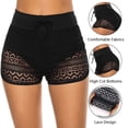 thumbnail image 4 of Advancent Pantalones cortos de baño informales de cintura alta para mujer, ropa de baño de encaje, ropa de playa de poliéster, ropa interior Type7 NO7, 4 of 6