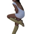 thumbnail image 4 of Women Solid Color Playsuit Sleeveless Backless Skinny Short Jumpsuit Summer Club Rompers Streetwear, 4 of 6
