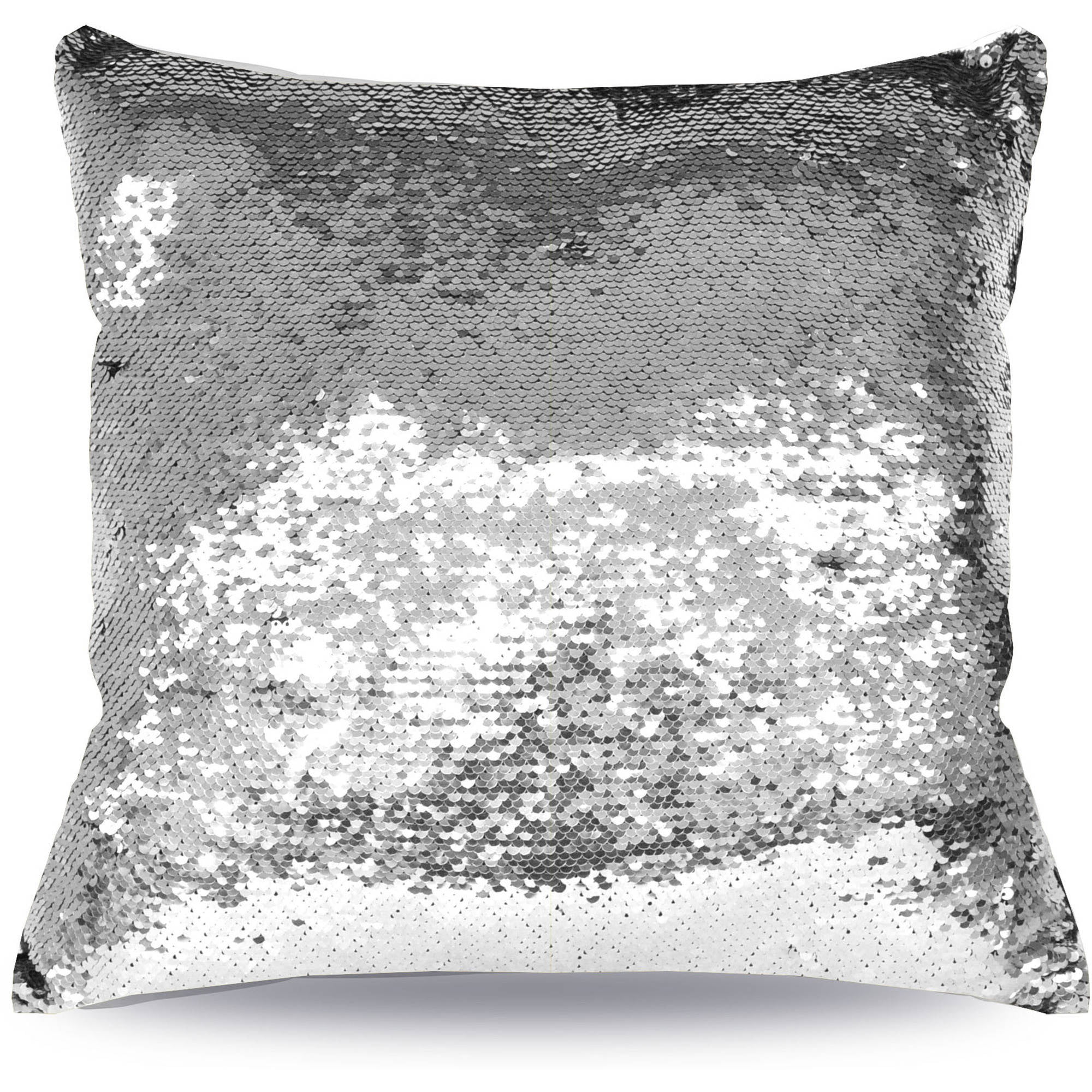 white glitter cushions