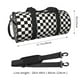 thumbnail image 2 of Fotbe Black and White Checkerboard Bolsa Deportiva de Lona Plegable con Estampado, Bolsa de Gimnasio con Bolsillo Seco/Húmedo, Bolsa de Viaje Ultraligera de Gran Capacidad, 2 of 6