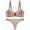 Beige, variant on Lingerie Womens Thin Cup Lace Colorblock Bra Set Shaped Push Up Underwear Set