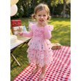 thumbnail image 5 of Cjfdfy Toddler Baby Girl Birthday Dress Outfit Bday Girl Embroidery Ruffle Long Sleeve Tiered Tutu Dot Dress Little Girls Cake Smash Dress Fall Winter Outfit 1-5 Years, 5 of 9