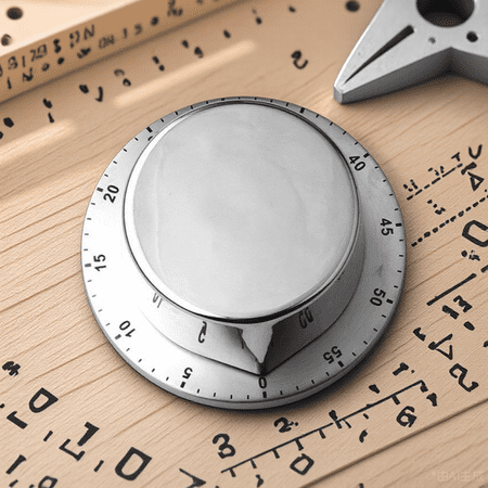 FOMIYES Plated Silver Mechanical Kitchen Timer Stainless Steel Baking Time Management Tool