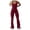 Wine, variant on HXWCHs Jumpsuits with Pockets for Women Women's Tight Fitting Yoga Jumpsuit for Exercise with Built-In Support and Body Shaping Design M Wine