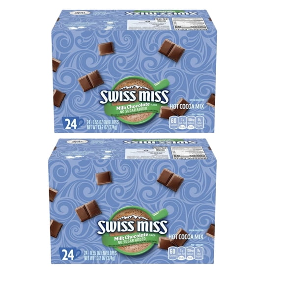 Swiss Miss Hot Cocoa Mix - Sugar Free Hot Chocolate Packets (Pack of 2) | Delicious Hot Chocolate, Perfect for Cozy Moments