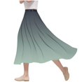 thumbnail image 1 of ameIAEA Women's Elastic Waist Casual Midi Skirt Color Block Flowy Ruffle A-Line Fall Skirts 2024, 1 of 5