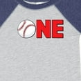 thumbnail image 4 of Inktastic One with Baseball Baby's First Birthday Boys or Girls Baby Bodysuit, 4 of 5