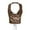 Coffee, variant on Women's Halter Backless Leather Tops Rivet String Lace Up Tank Tops Camisole Size: L Brown