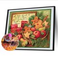 thumbnail image 1 of Cuadros Decorativos 5D diamante pintura fruta completo redondo taladro DIY Rhinestone decorativo decoración del hogar Ehuebsd embutido en tela, 1 of 1