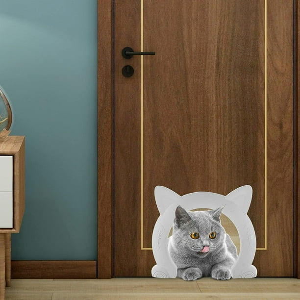 Indoor Cat Door for Interior Door Pet Doors for Cat Kitties and