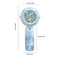 thumbnail image 3 of Rechargeable Handheld Misting Fan, Portable Cooling Device With Adjustable Angle and Transparent Water Tank, for Travel and Outdoor Use, Blue, 3 of 6