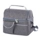 thumbnail image 1 of 1 PC Durable Almuerzo Bolsa de asas Simple Cooler Bag Bolsa de aislamiento portátil (gris), 1 of 6