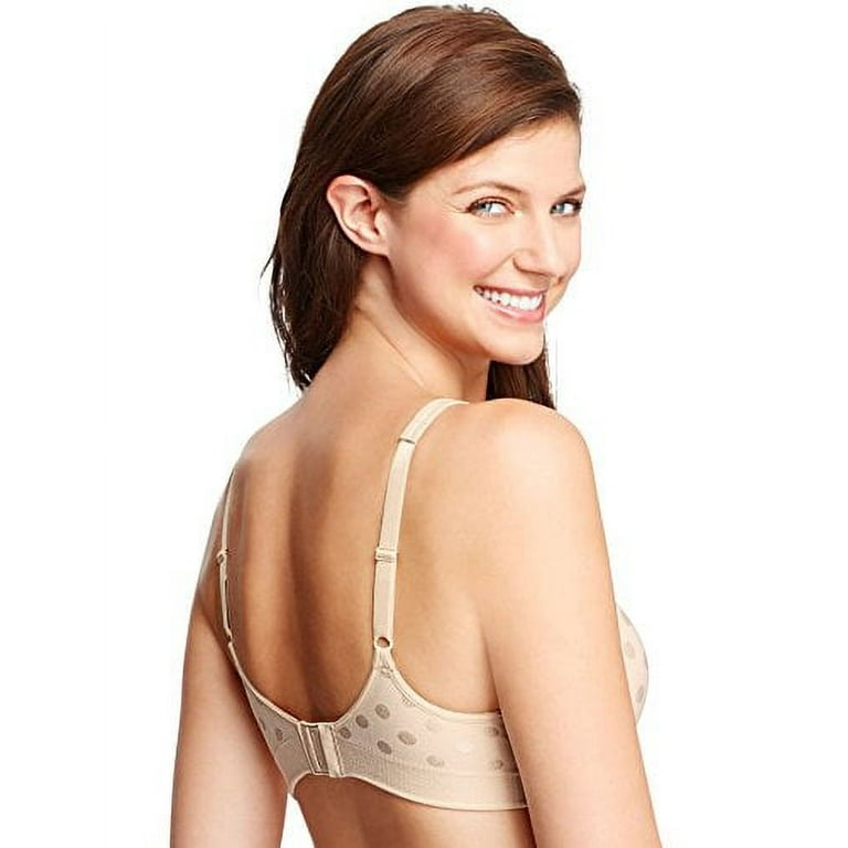 Exclare Women's Comfort Full Coverage Double Support Unpadded Wirefree Plus  Size Minimizer Bra (46B, Beige)