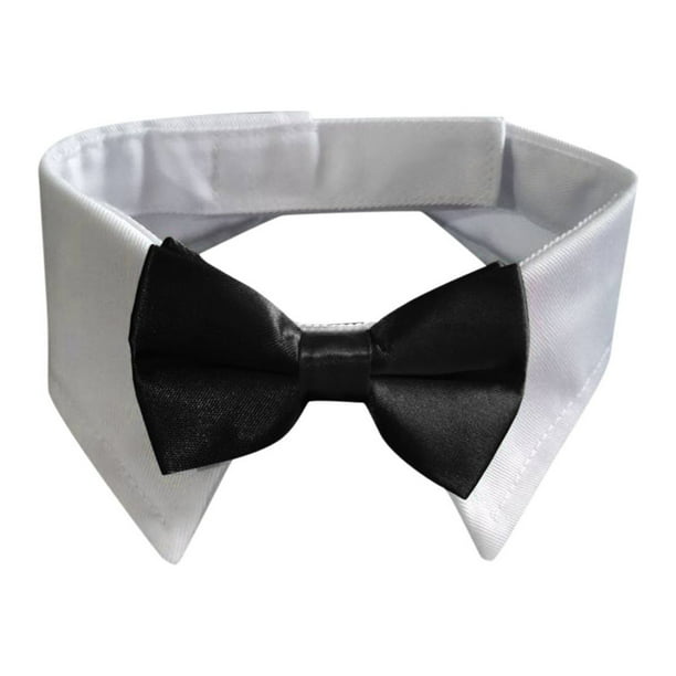 Ajustable perro corbata de cuello del perro con el perro negro corbata de boda formal para perros pequeños medianos grandes lazo de solapa