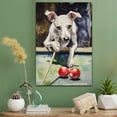 thumbnail image 2 of Whippet Dog Canvas Billiards Stretched Canvas Size 8x12 – Funny Whippet Dog Canvas Wall Decor, Funny Dog Wall Art for Billiards Room, 2 of 5