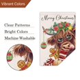 thumbnail image 2 of VOCHIC Merry Christmas Garden Flag 12x18 Double Sided, Burlap Winter Christmas Highland Cow Garden Yard Flags for Xmas Christmas Outside Outdoor Decoration (ONLY FLAG), 2 of 6