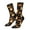 2 Black-2, variant on Bee and Honey Print Adult Socks for Men & Women,Calf Socks, Ankle Socks,Boots Socks,Breathable Casual Sock,Unisex Crew Socks