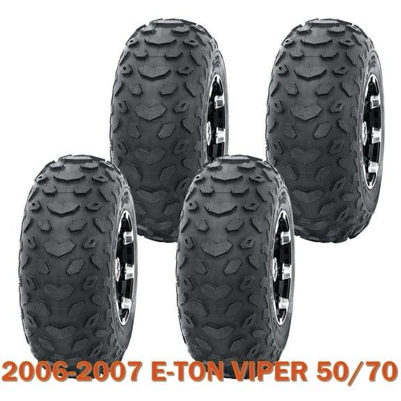 Set 4 WANDA Go Kart Tires 145/70-6 145x70x6 fit for 2006-2007 E-TON VIPER 50/70