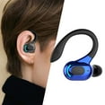 thumbnail image 1 of Auriculares para oreja de Tiempo producción de 20 tiempo de tiempo de tiempo de Micrófono incorporado recargable - Azul negro, 1 of 10