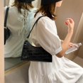 thumbnail image 4 of Bolso de Hombro para Mujer Likrtyny de Piel de Cocodrilo a la Moda Negro 5 uds., 4 of 9