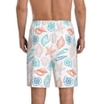 thumbnail image 4 of Lsque Colorful Seashells1 Mens Sleep Pajama Shorts,Short Pajama Pants, Cotton Ultra-Soft Knit-Medium, 4 of 9