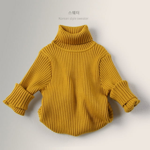 Chandail pour Enfants à Manches Longues Col Rond chandail Chaud Automne Hiver Vêtements Filles 6-7 Ans