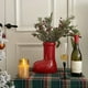 thumbnail image 5 of Jarrón de cerámica decorativo navideño con forma de bota, florero rojo y verde con forma de zapato, adorno de escritorio, decoración para el hogar y la oficina, suministros para fiestas., 5 of 5