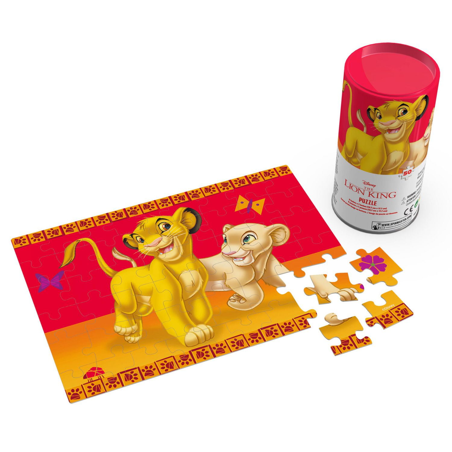 Lion King 48-Piece Jigsaw Puzzle in Tube
