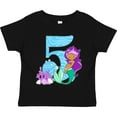 thumbnail image 3 of Inktastic Fifth Birthday Mermaid Girls Toddler T-Shirt, 3 of 5