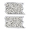thumbnail image 2 of Silicone Flower Dies, Rose Flower Template Multifunctional 2 Pack Fine Workmanship  for DIY Chocolate Candy Cake, 2 of 7