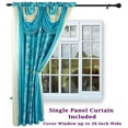 thumbnail image 2 of Venice Indoor Fabric Medium Rod Pocket Single Curtain Blue,White,Multi-color 84 in x 84 in, 2 of 6