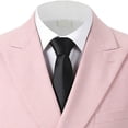 thumbnail image 3 of Beauty-Emily Men’s Double Breasted Suit Set, 2 Pcs Peak Lapel Blazer & Pants, Slim Fit Formal Wear for Wedding, Prom & Party, 3 of 11