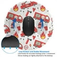 thumbnail image 4 of Disketp Fire Truck Small Mouse Pad 7.9x7.9 Inches,Washable Round Mousepad For Office Laptop Computer,Non-Slip Rubber Base Mouse Pads For Wireless Mouse, 4 of 9