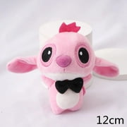 Anime Lilo & Stitch Couple Models Cartoon Stuffed Plush Dolls Anime Plush Baby Toys Pendant Toys Kawaii Kids Birthday Gift 6