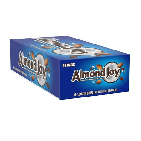 Almond Joy Candy - Almond Joy Standard Bar Box, 1.6 oz (Pack of 36)