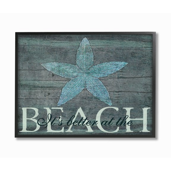 Stupell IndustriesThe Stupell Home Decor It's Better At The Beach StarfishFramed Wall Art by Marilu Windvand
